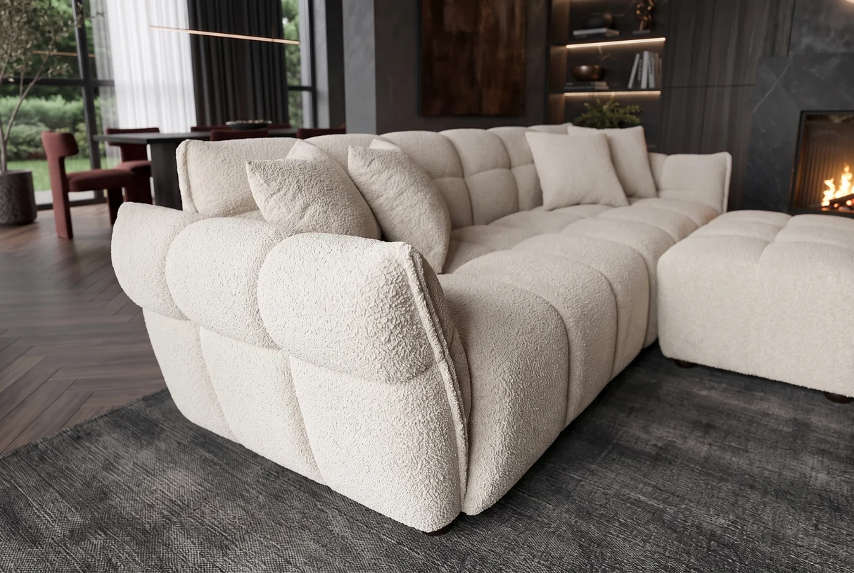 Sofa CLOUDY – 260x102xH81 cm – pilkšva spalva-5