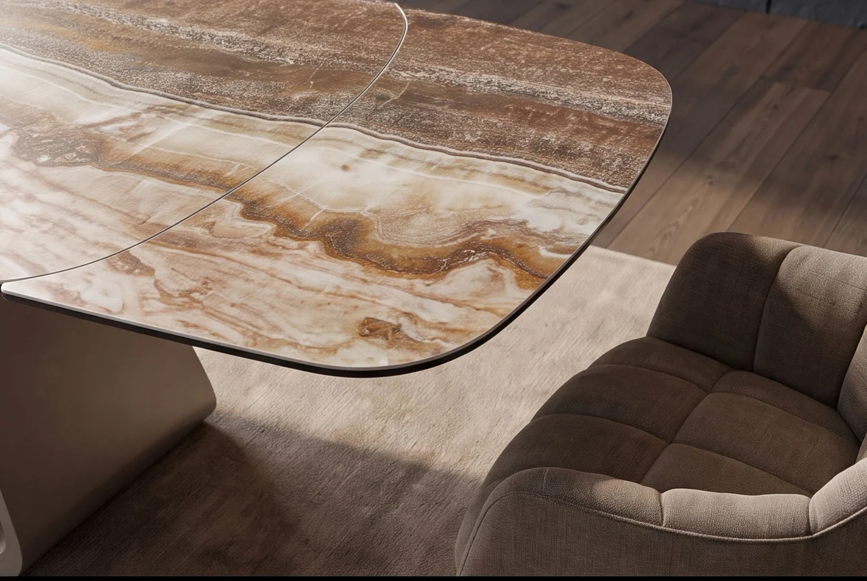 Valgomojo stalas INFINITY-ONYX 180 (220-260)x90xH76 cm-7