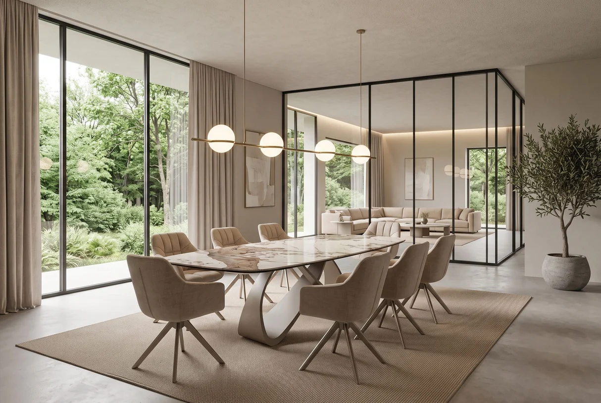 Valgomojo stalas INFINITY-PANDORA 180 (220-260)x90xH76 cm-4