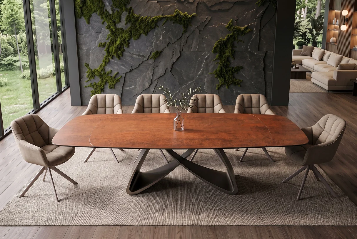 Valgomojo stalas INFINITY-RUST 180 (220-260)x90xH76 cm-2