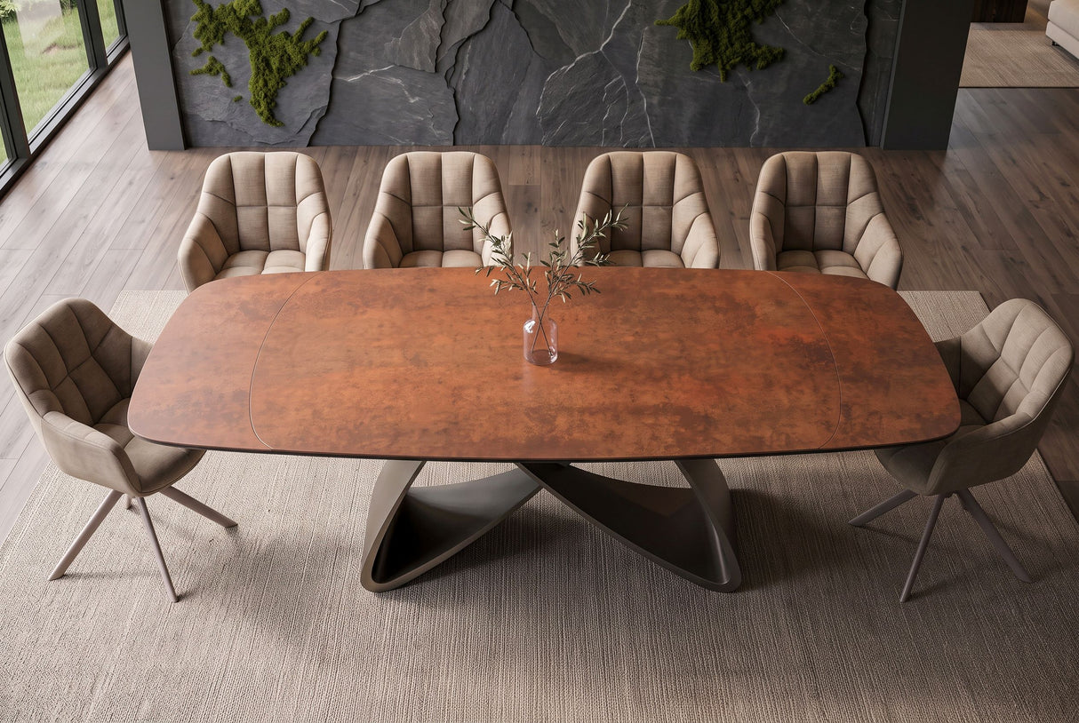 Valgomojo stalas INFINITY-RUST 180 (220-260)x90xH76 cm-4